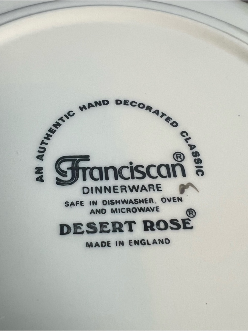 Franciscan Desert Rose Dinner Plates Set of 2 Made in England Vintage - Picture 5 of 8